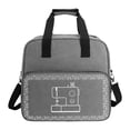 thumbnail image 1 of S SERENABLE Sewing Machine Carrying Case, Sewing Machine Carry Bag Zipper Convenient Sewing Supplies Yarn Storage Holder Sewing Tote Bag Gray, 1 of 8