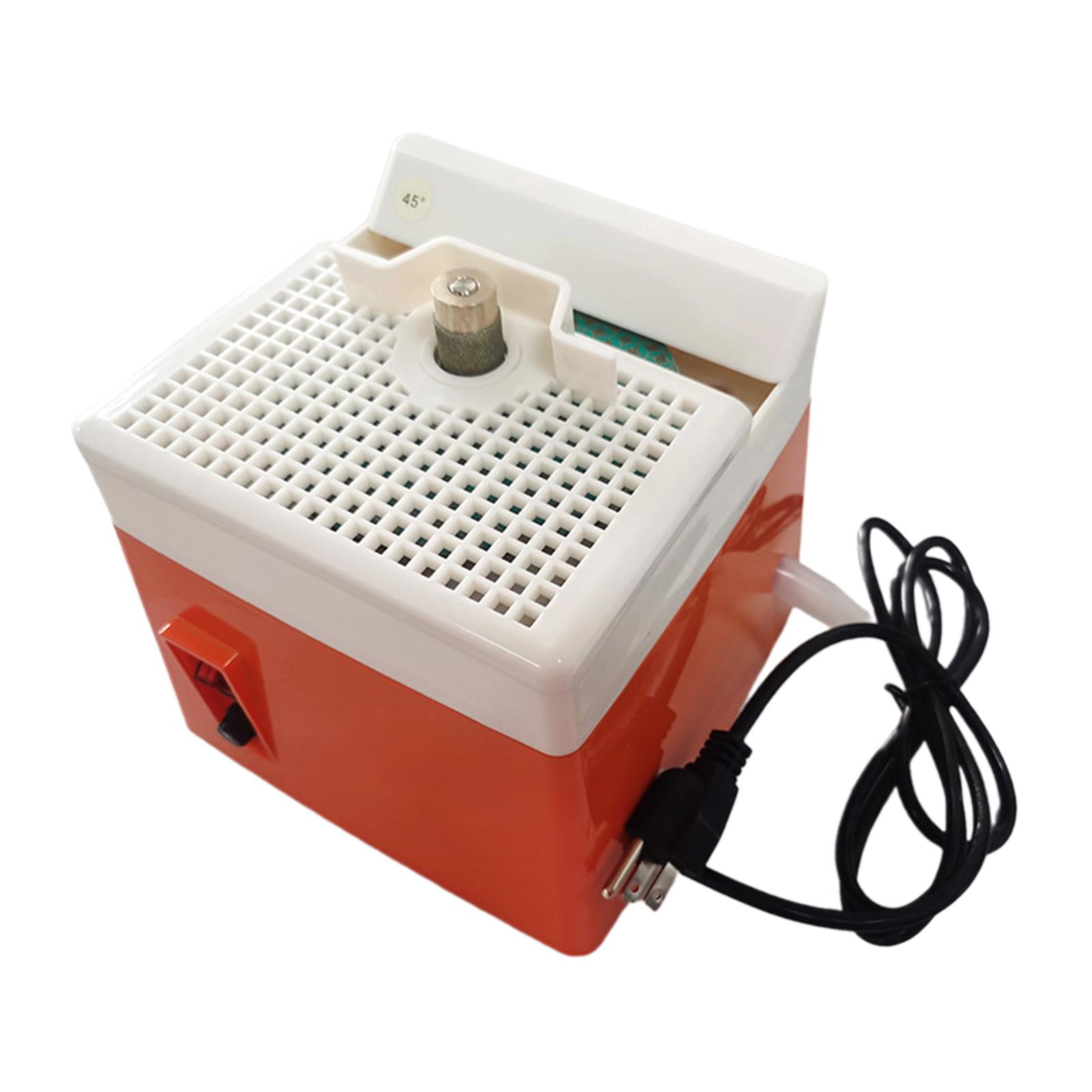 S SERENABLE Stained Glass Grinder with Grinder Bit, Glass Grinding Table Mini Grinder Glass