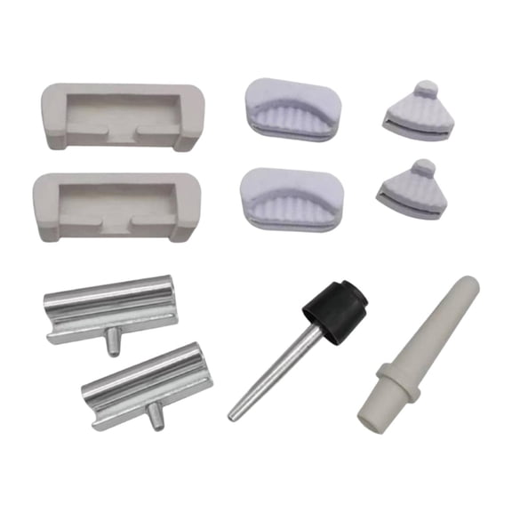 S SERENABLE Table Hinge Set Industrial Sewing Machine Hinge Kit Rubber Pads Hooks Support Pin Shock Absorbing Noise Reducing Stable Operation Accessories suitable for sewing workshops repairs