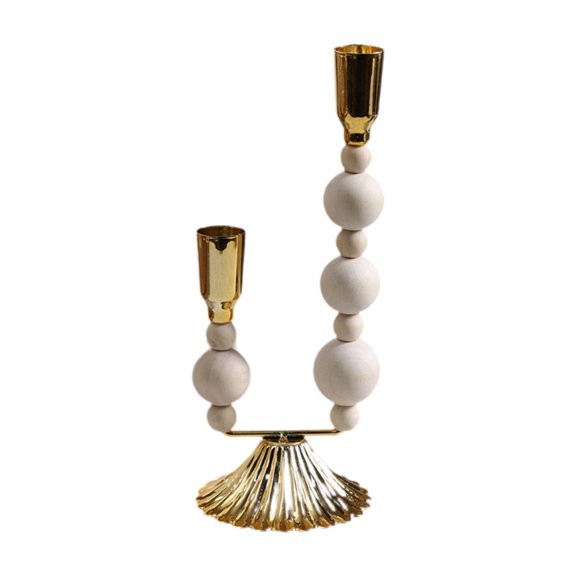 S SERENABLE Tall Pillar Candle Holder Candlestick Holder for Wedding Housewarming Dinner Double Head