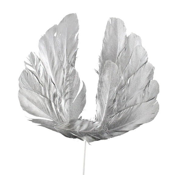 S SERENABLE Topper Cake Pick Toothpick Flag Cake Desserts Pastries Decorations for Wedding Holiday Party Supplies Argent