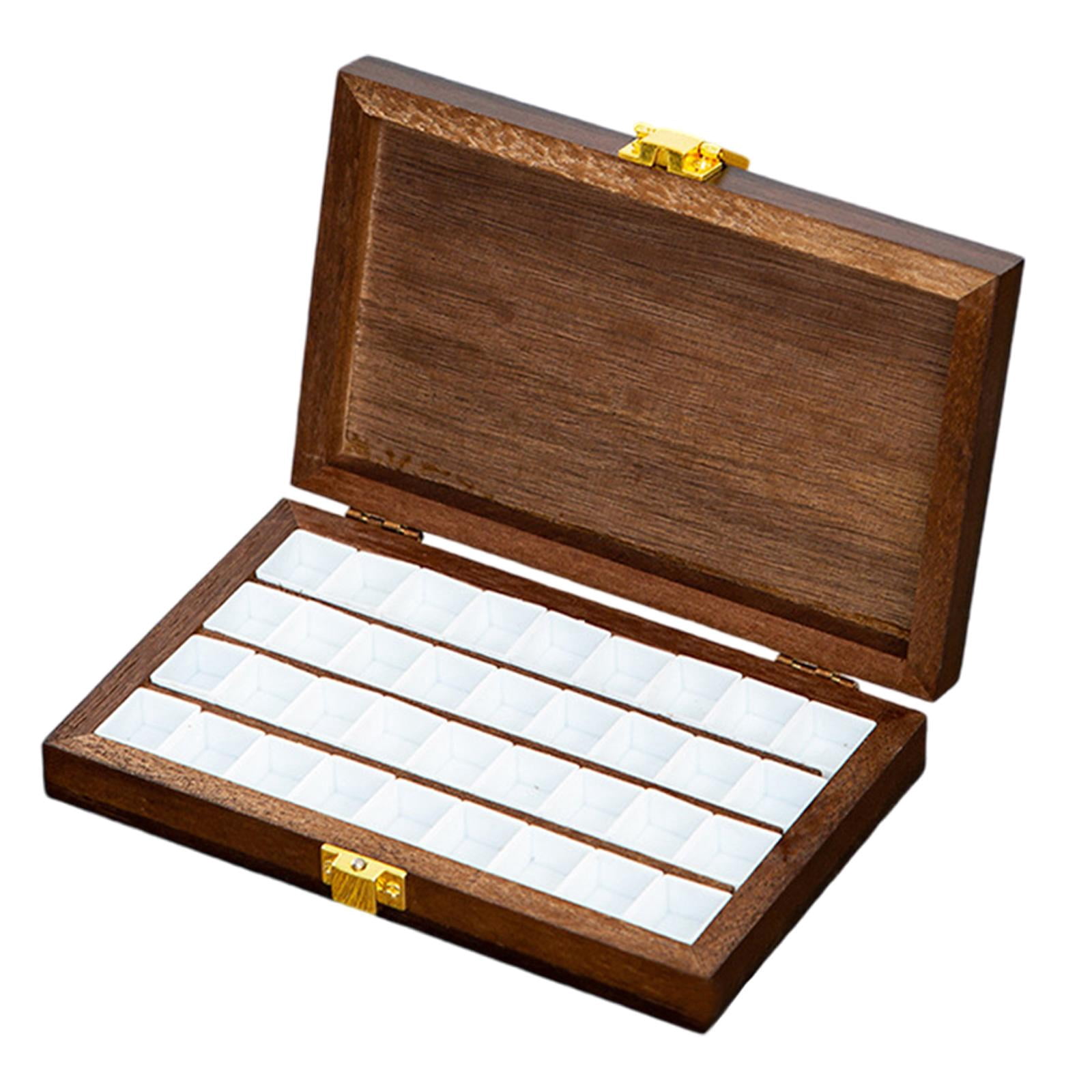 Empty Folding Watercolor Palette With 24 Wells & Large Mixing Area - Portable For Travel