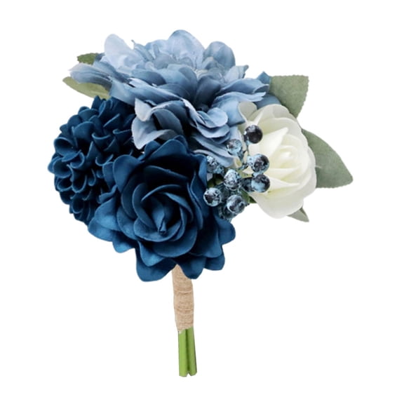 S SERENABLE Wedding Bouquet Artificial Flowers Elegant Romantic Rustic for Bridal Fake Floral for Confession Party Bridal Shower Ceremony