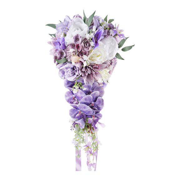 S SERENABLE Wedding Bouquet Ceremony Toss Bouquet Photo Props Bridesmaid Holding Flowers