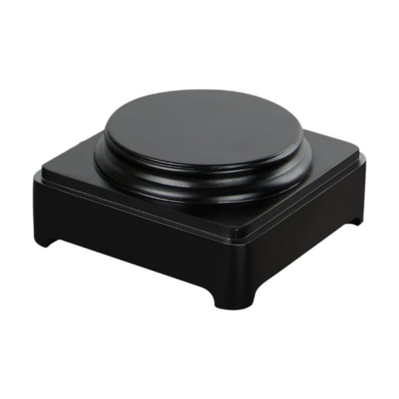 S SERENABLE Wooden Display Base Round Pedestal Display Base for Vase Riser Teapot Bonsai 14.5cmx14.5cmx6.5cm
