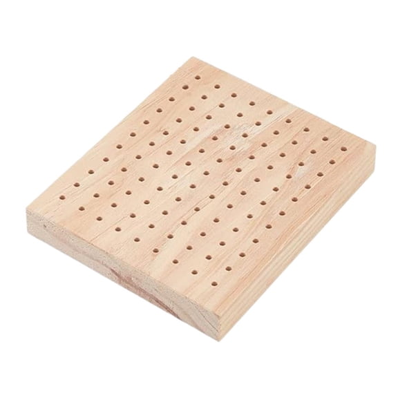 S SERENABLE Wooden Food Skewer Holder Appetizer Serving Tray Organizer for Craft Making Display Stand for Desk Dinning Room 99 Holes