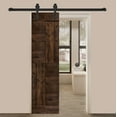 thumbnail image 1 of S SERIES 24in. X 84in.Kona Coffee Finished DIY Knotty Pine Wood Sliding Barn Door Slab, 1 of 5