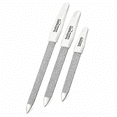 thumbnail image 1 of S SMI Comfort Grip Coarse Grit Saphire Nail File Value Pack with 2 Nail Files, White, 3 Pieces, 1 of 6