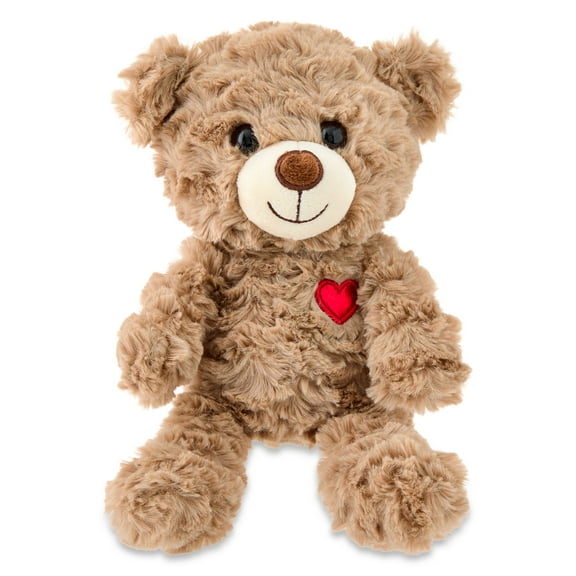Small Bear Plush, Brown, 7", Valentine's Day by Way To Celebrate