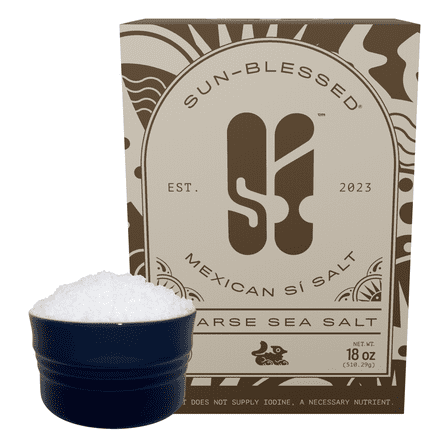 Sí Salt, Colima Sea Salt, Crystals, Kosher, Unrefined, Hand Harvested (18 oz, Coarse Sea Salt)