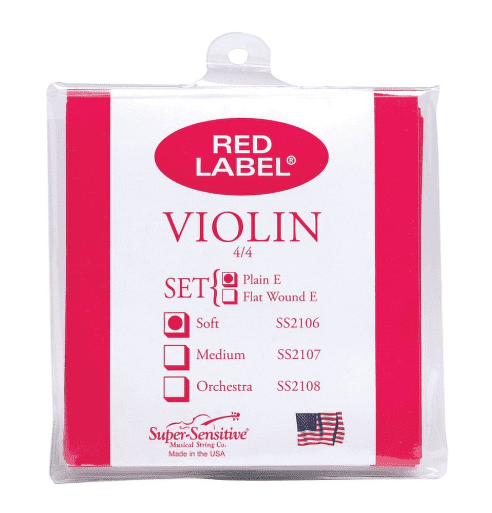 Red Label Violin 4/4 FW String Set Medium