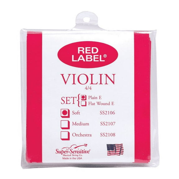 Red Label Violin 4/4 FW String Set Medium