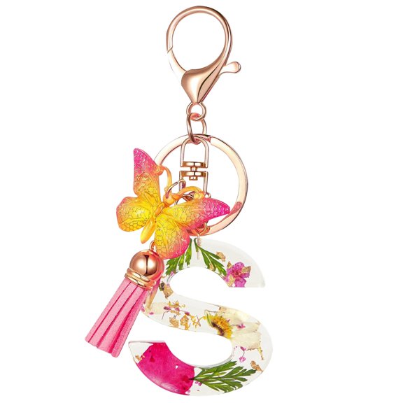 S Serene Letter S Themed Keychain Cute Style Perfect For Couples And Spouses
