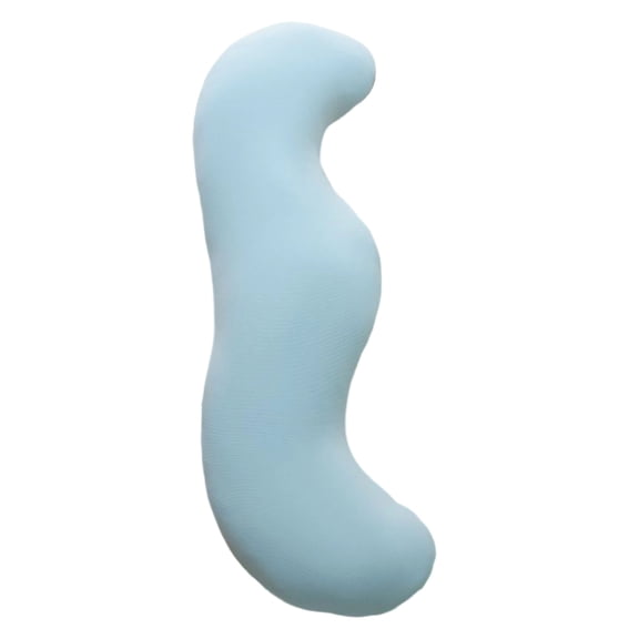 S-Shaped Body Pillow Ergonomic Curved Long Support Pillow Soft Hugging Pillow For Pregnancy Back Hip Leg Relief (Blue-M)