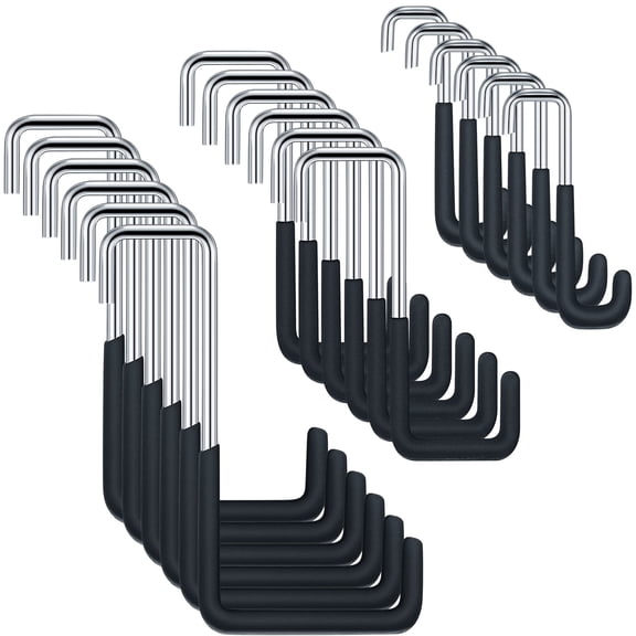 S-Shaped Heavy Duty Rafter Hanging Hooks Black Assorted Sizes