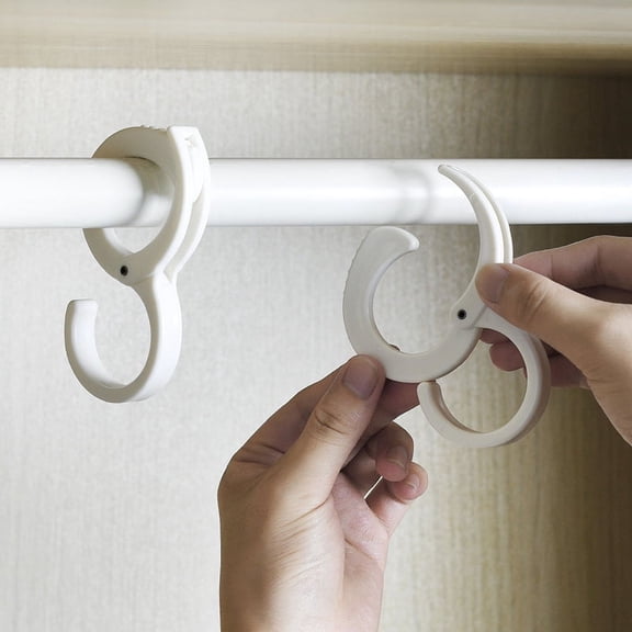 S-Shaped Hook Multi-Function Buckle 2 PCS, Wardrobe Hook Behind The Door Clothes Rod Hook