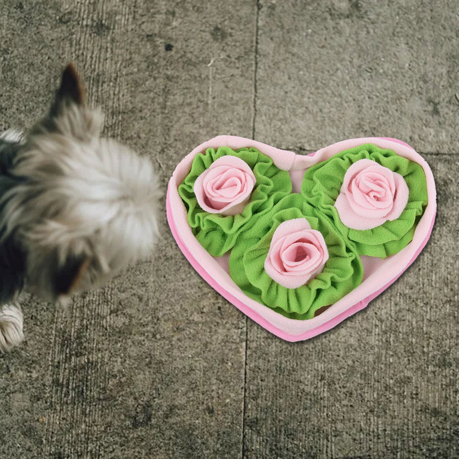 S Shaped Rose Flower Pet Dog Cat Sniffing Mat Puzzle Expend Energy