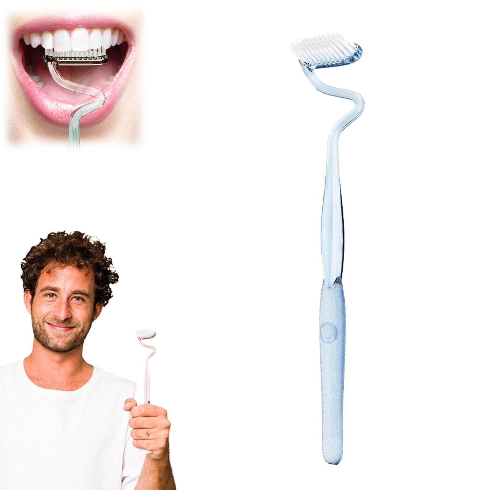 S Shaped Toothbrush, Multi-Functional S-Shaped Toothbrush, Scientific ...