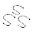 thumbnail image 1 of "S" Shower Curtain Hooks in Chrome, 1 of 2