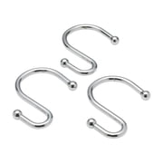"S" Shower Curtain Hooks in Chrome