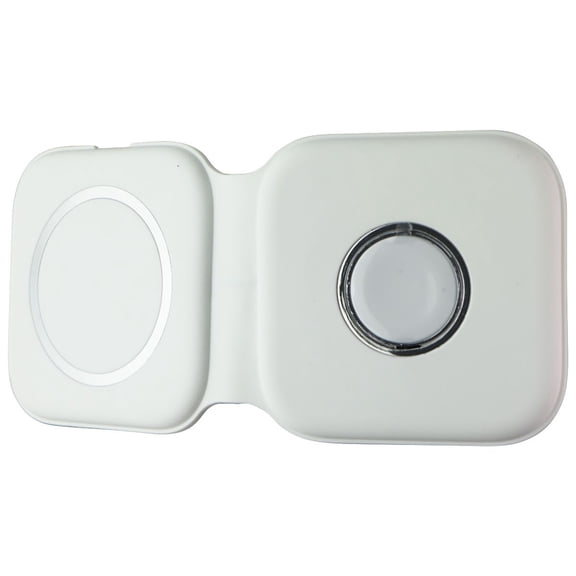 S. Simple Wireless Qi Smartphone and Smartwatch Charging Pad - White