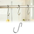 thumbnail image 1 of S Size Heavy Duty S Hooks Pan Pot Holder Rack Hooks Hanging Hangers S Shaped Hooks for Kitchenware Pots Utensils Clothes Bags Towels Plants, 1 of 6