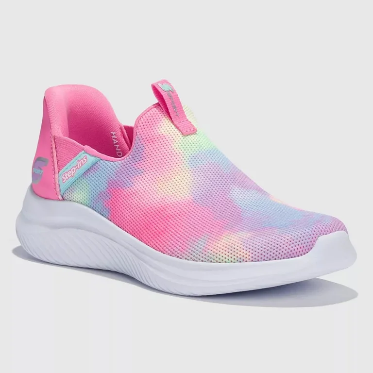 S Sport by Kids Girls Slip On Step-In Sneakers Memory Foam Size