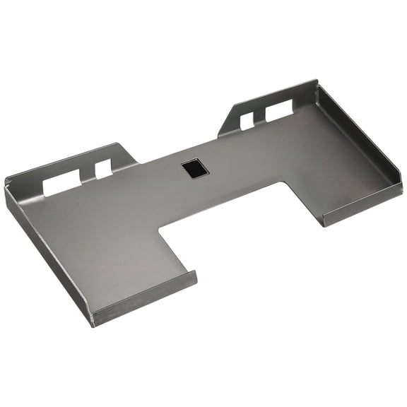 S Steer Quick Attach Plate, 1/4" Steel Mounting Plate with 2.28" Receiver Hitch, 3000 lb Capacity for Tractor Loaders, Fits John Deere, Bobcat, Kubota, Mahindra