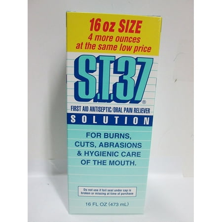 S.T.37 First Aid Antiseptic Liquid Solution, 16 oz