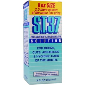 S.T. 37 First Aid & Oral Relief Liquid Solution, 8 fl. oz. (236.5 ml), Pack of 6