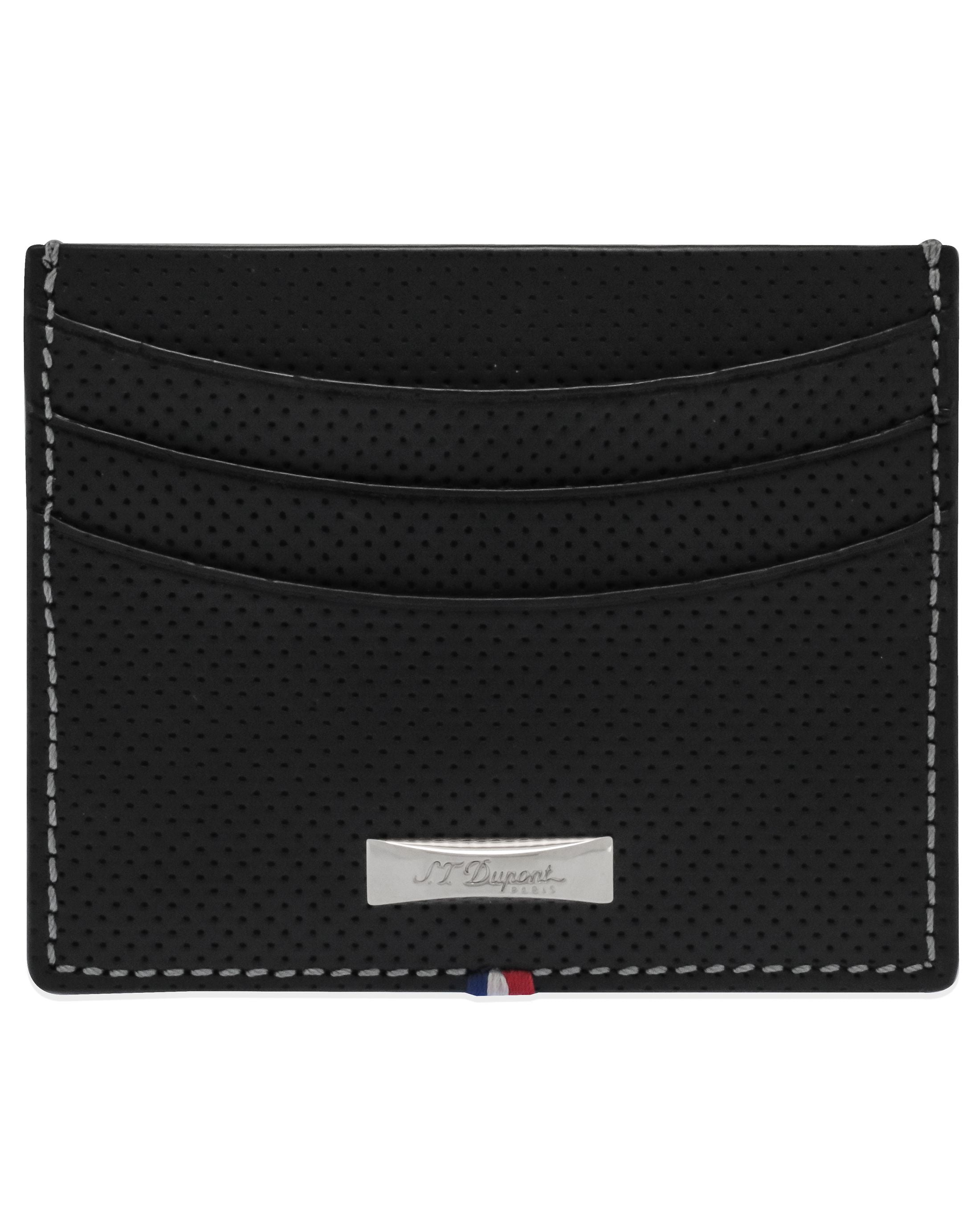 S.T. Dupont 170406 Unisex Defi Perforated Black Credit Card Holder ...