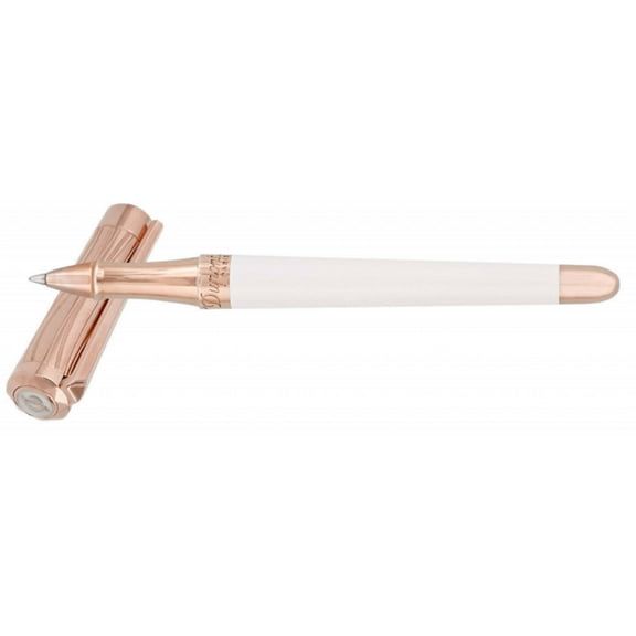 S.T. Dupont DP462398 Libert Her White and Rose Rollerball Pen