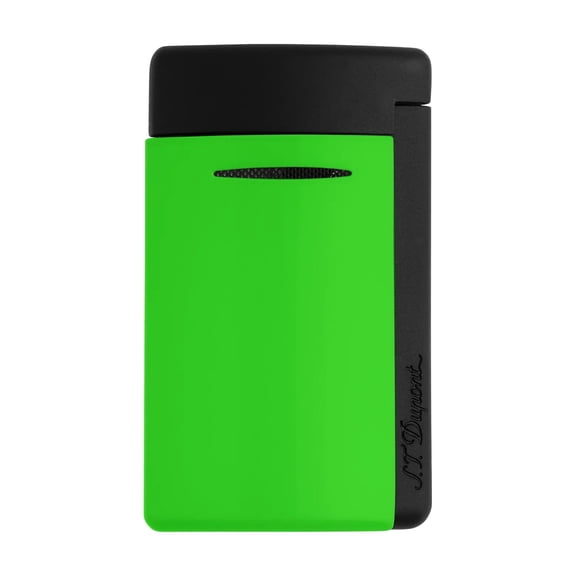 S.T. Dupont Fun Size Minijet Lighter - Matte Black Neon Green