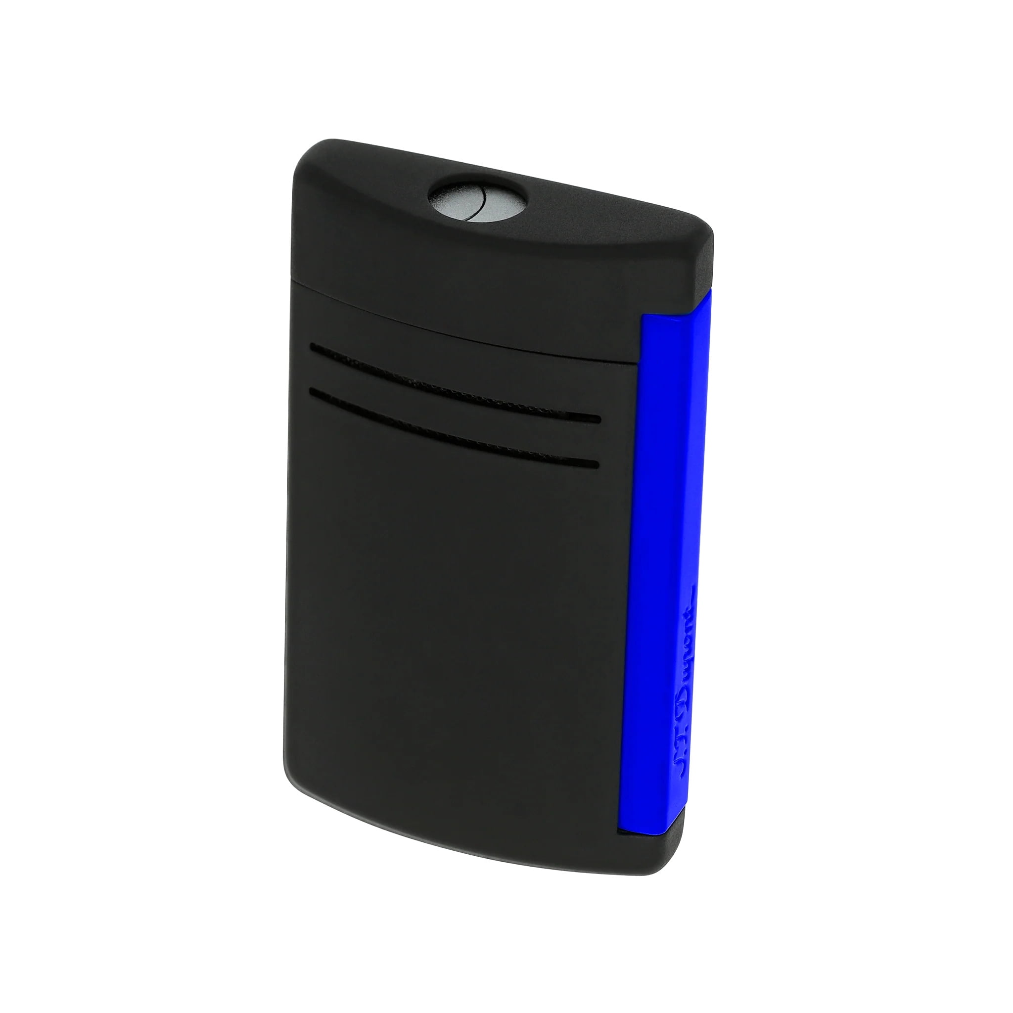S.T. Dupont Lighter MaxiJet - Matte Black  Neon Blue