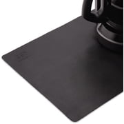 S&T INC. Coffee Mat, Silicone Bar Mat for Coffee Maker and Espresso Machine, 12 Inches x 18 Inches, Silicone Black, 1 Pack