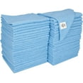 thumbnail image 1 of S&T INC. Microfiber Cleaning Cloths, Reusable and Lint-Free Towels for Home, Kitchen and Auto, 50 Pack, Light Blue, 1 of 7