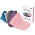 thumbnail image 1 of S&T INC. Reusable Microfiber Makeup Remover Wipes and Face Cloths, 6 inch x 12 inch, 5 Pack, 1 of 6