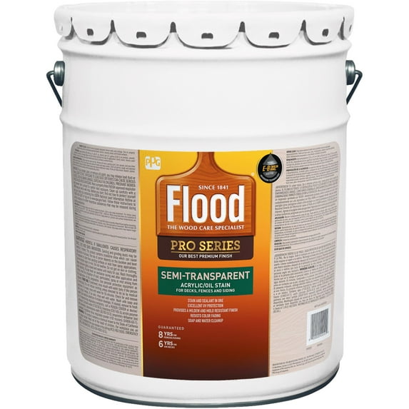 Flood Semi-Transparent Exterior Wood Stain - Liquid, Multicolor