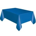 thumbnail image 1 of S&T Waterproof & Oil-Proof Tablecloth - No More Messy Tables 54'' x 72'' (5 PC) (Blue), 1 of 4