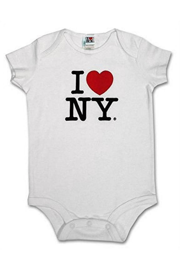 Products I Love NY Babies Onesie 100% Soft Cotton White 6 Month