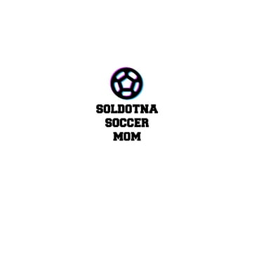 S Tri Icon Soldotna Soccer Mom Short Sleeve Cotton T-Shirt By Undefined Gifts