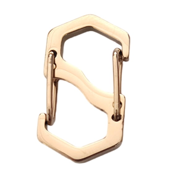 S Types Carabiner Keyrings Mountaineering Climbing Stainless Quick Carabiner Clip Outdoor Holder Clip