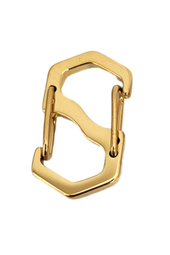 S Types Spring Lock Hook Key Holder Keychain Carabiner Stainless Carabiner Keychain Clip Multifunctional Carabiner Hook