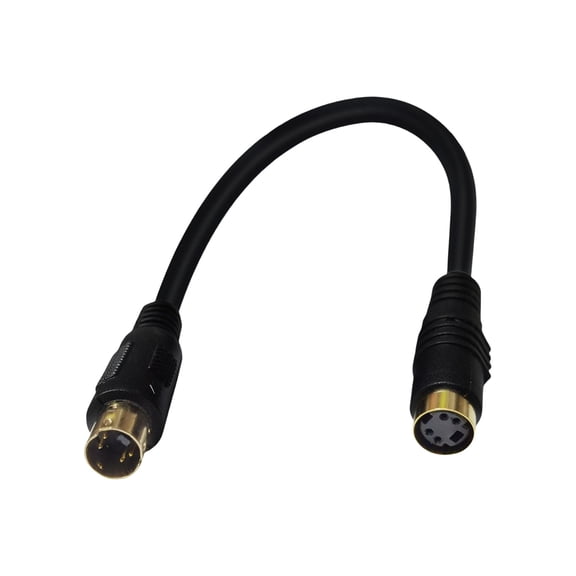 S Video 4Pin Connector Cable Gold Coated Contacts for Video Output Flexible PVC Coating