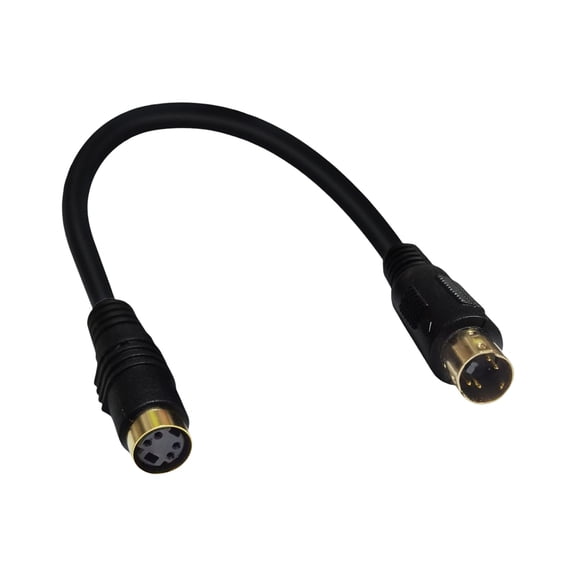 S Video 4Pin Connector Cable Gold Coated Contacts for Video Output Flexible PVC Coating