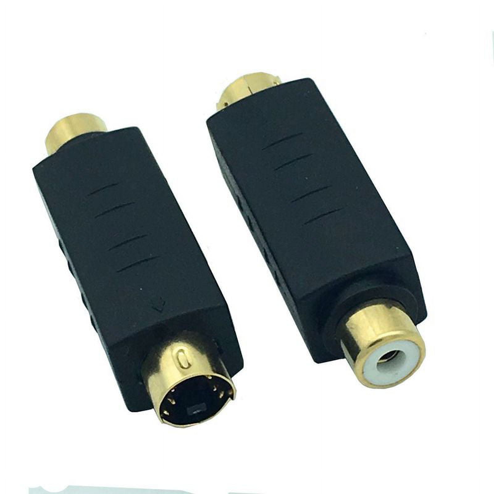 Câbles vidéo DEXLAN - Adaptateur audio/vidéo - S-Vidéo / vidéo composite -  4 broches mini-din, RCA pour SCART mâle