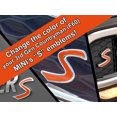 thumbnail image 1 of S Vinyl Decal Insert Replacements for 3rd Gen MINI Cooper Countryman (F60) S Scuttles, Front and Rear Emblems - Choose Color - [ORANGE], 1 of 1