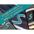 thumbnail image 1 of S Vinyl Decal Insert Replacements for 3rd Gen MINI Cooper Countryman (F60) S Scuttles, Front and Rear Emblems - Choose Color - [TURQUOISE], 1 of 1
