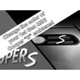 thumbnail image 1 of S Vinyl Decal Insert Replacements for MINI Cooper S 1st Gen R52 R53 Scuttle and Rear Emblem - Choose Color - [WHITE], 1 of 1