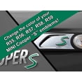 thumbnail image 1 of S Vinyl Decal Insert Replacements for MINI Cooper S 2nd Gen R55 R56 R57 R58 R59 Scuttle and Rear Emblem - Choose Color - [GREEN], 1 of 1